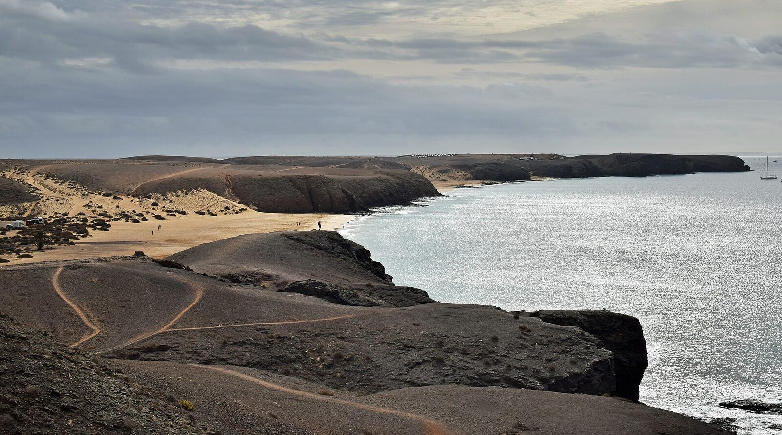 Playa Mujeres near Playa Blanca, Lanzarote, the largest of the Papagayo beaches