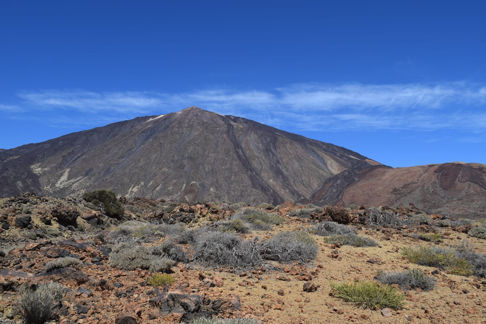 Mount Teide rising over the Las Cañadas caldera in Tenerife, Spain's highest peak at 3,715 metres
